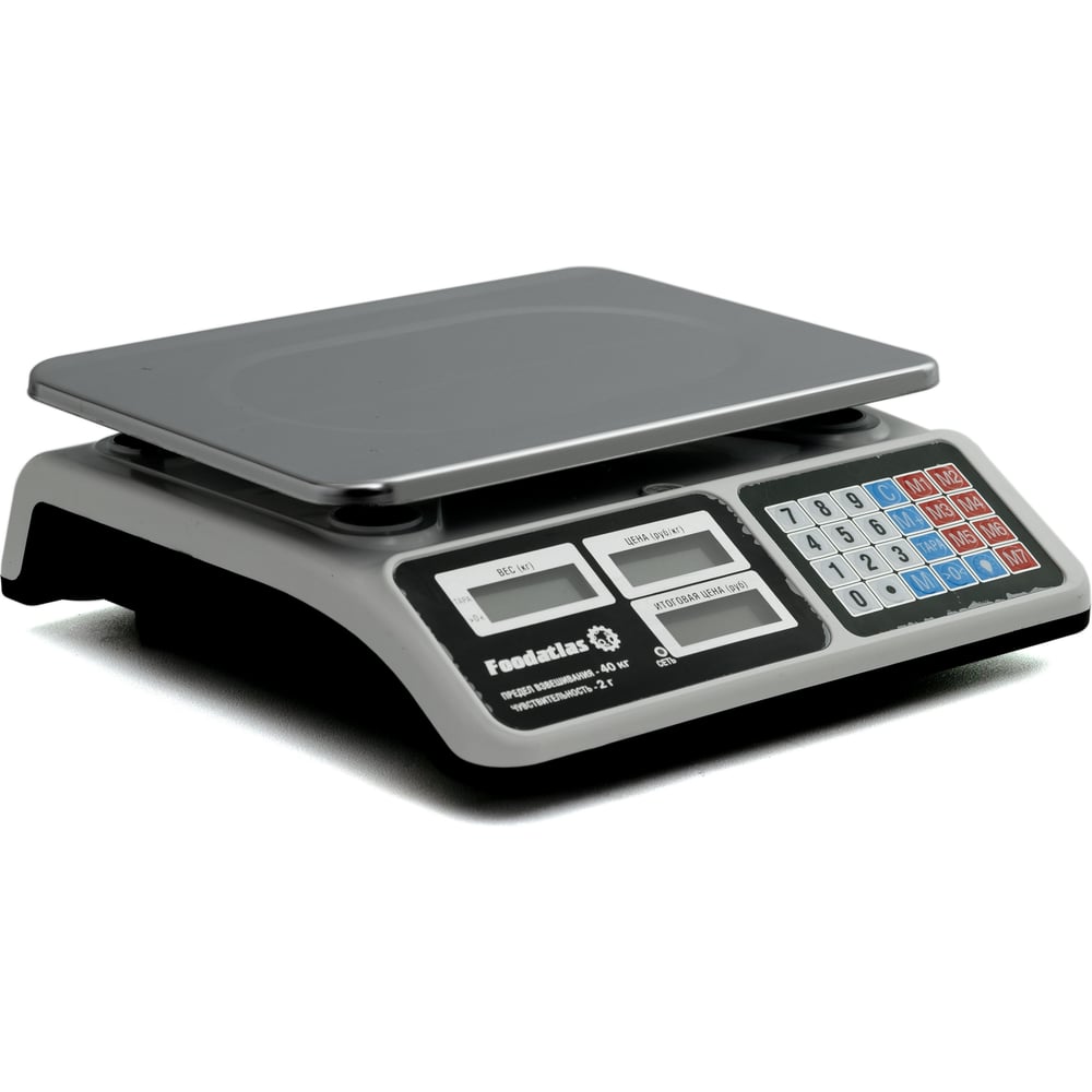 Изображение товара Торговые весы Foodatlas 40кг/2гр ВТ-40 Eco 00-00001404