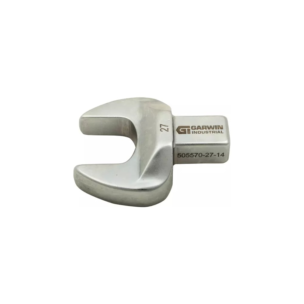 Изображение товара Насадка для динамометрического ключа GARWIN рожковая 27 мм, с посадочным квадратом 14х18 505570-27-14