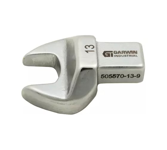Изображение товара Насадка для динамометрического ключа GARWIN рожковая 13 мм, с посадочным квадратом 9х12 505570-13-9