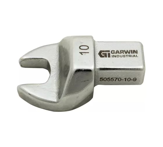 Изображение товара Насадка для динамометрического ключа GARWIN рожковая 10 мм, с посадочным квадратом 9х12 505570-10-9