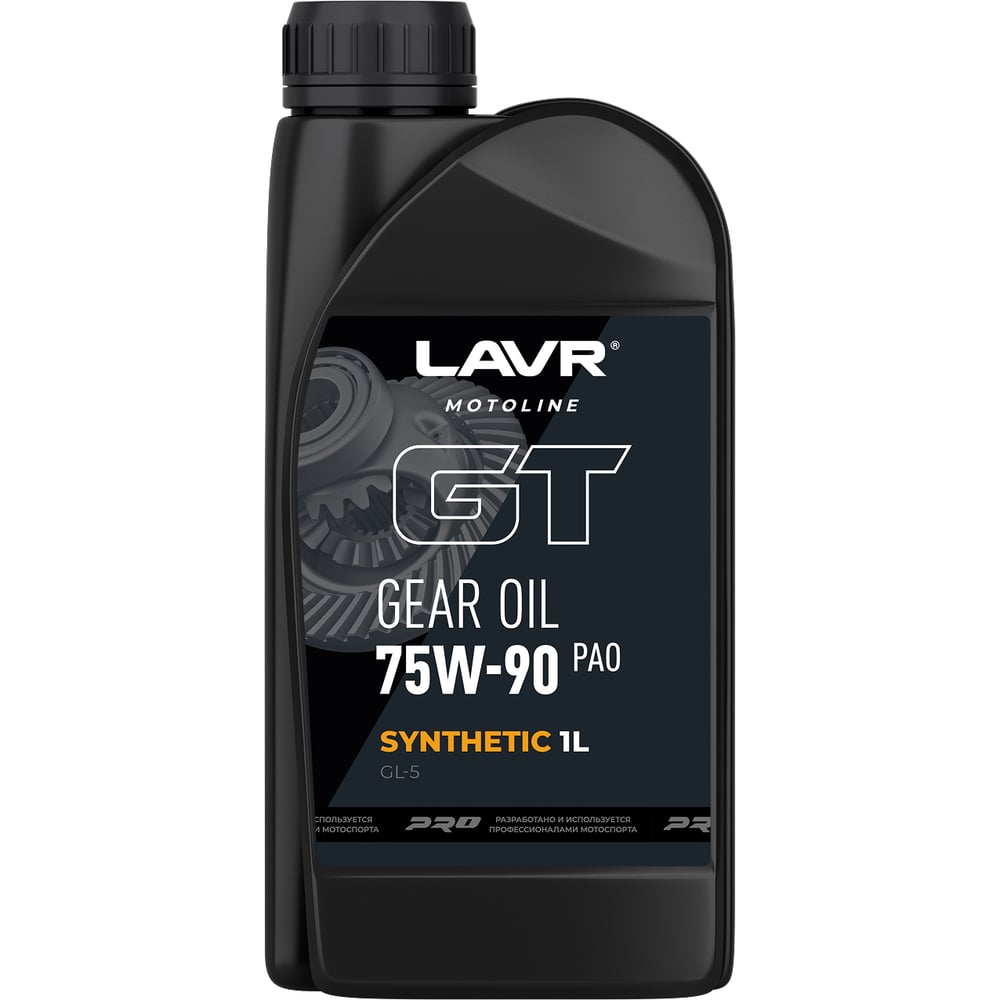 Изображение товара Трансмиссионное масло GT GEAR OIL 75W-90 GL-5 LAVR Motoline, 1 л Ln7889
