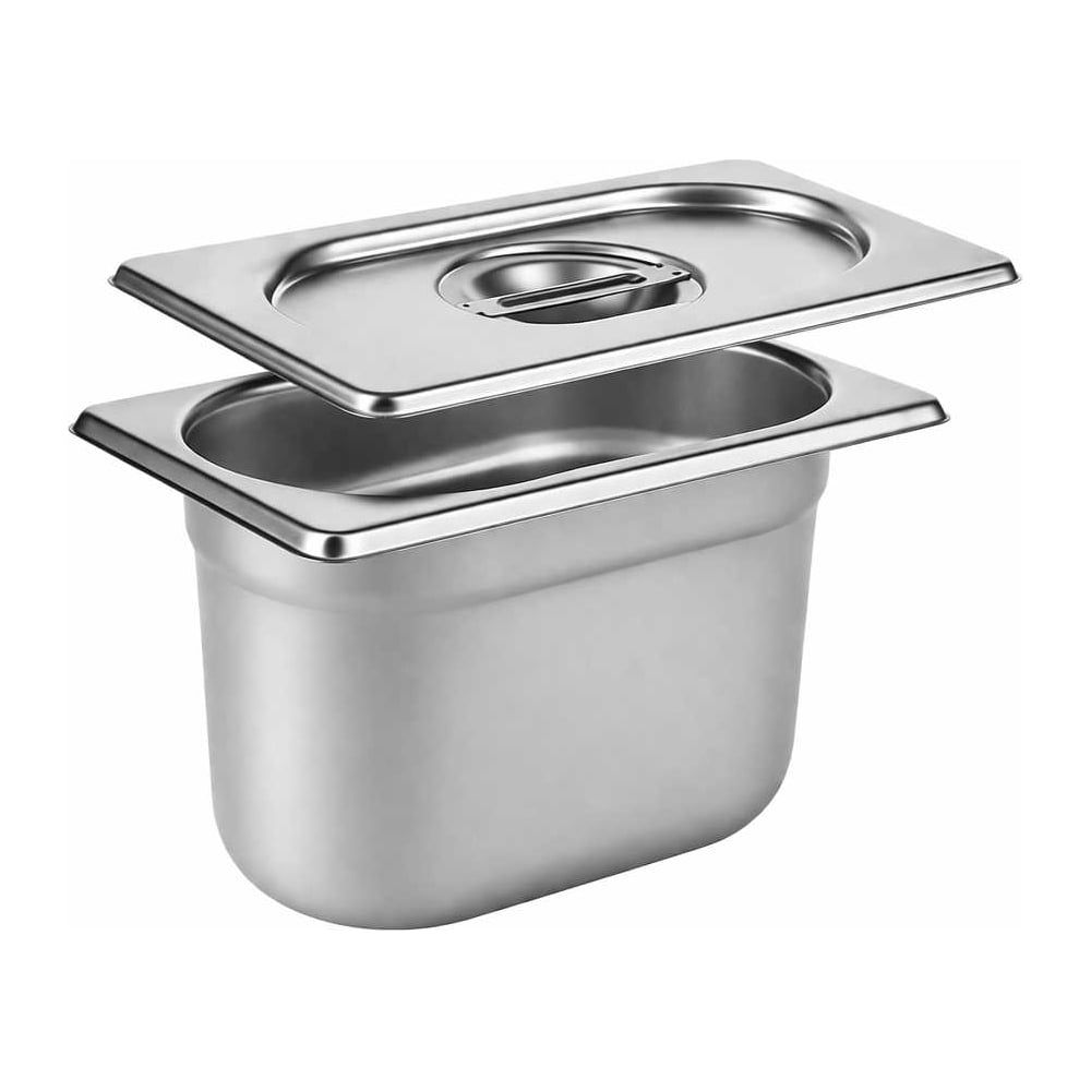 Изображение товара Гастроемкость GN 1/9-150 мм с крышкой из нержавеющей стали