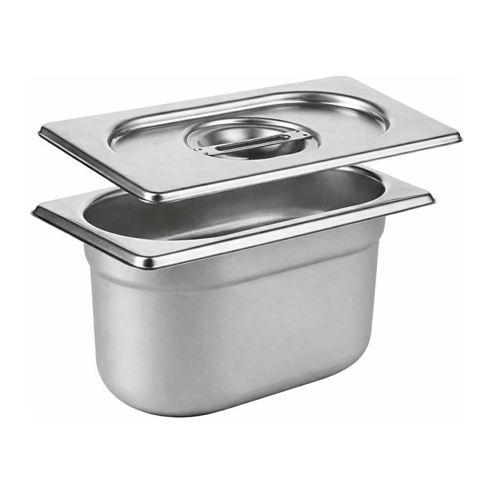 Изображение товара Гастроемкость ТТ-Урал GN 1/9-100 мм с крышкой, нержавеющая сталь УТ-00010525+крышка