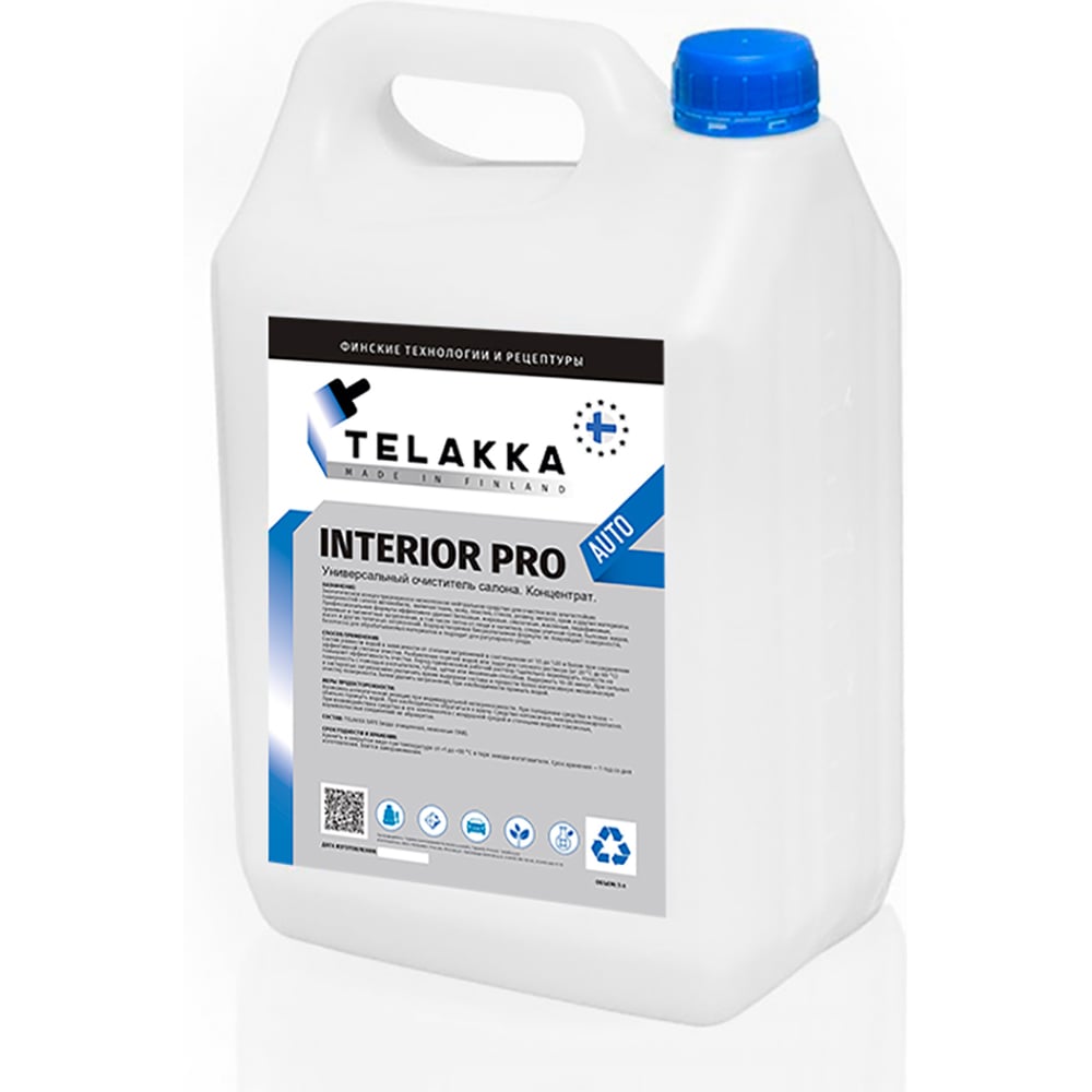 Изображение товара Универсальный очиститель салона INTERIOR PRO AUTO 10л Telakka 7693730390232 Изображение товара Универсальный очиститель салона INTERIOR PRO AUTO 10л Telakka 7693730390232