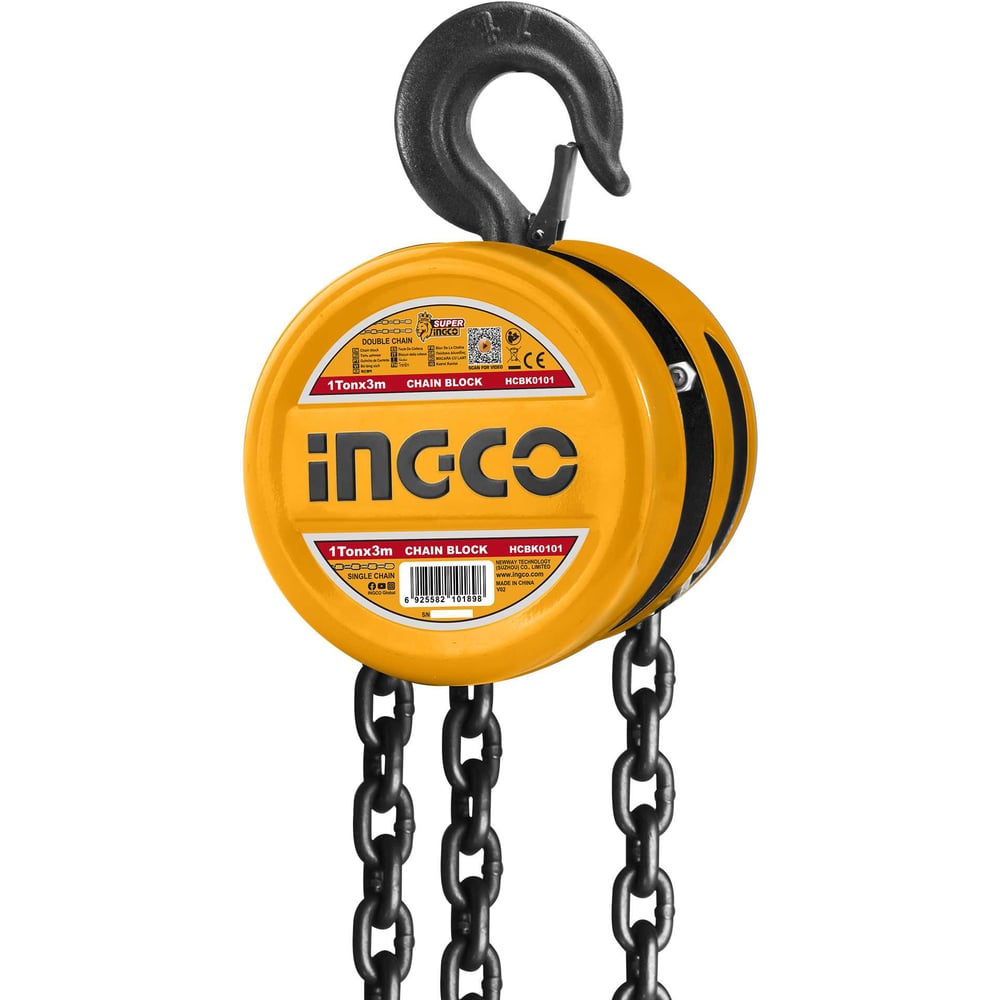 Изображение товара Таль цепная INGCO механическая 1 т. 3м HCBK0101