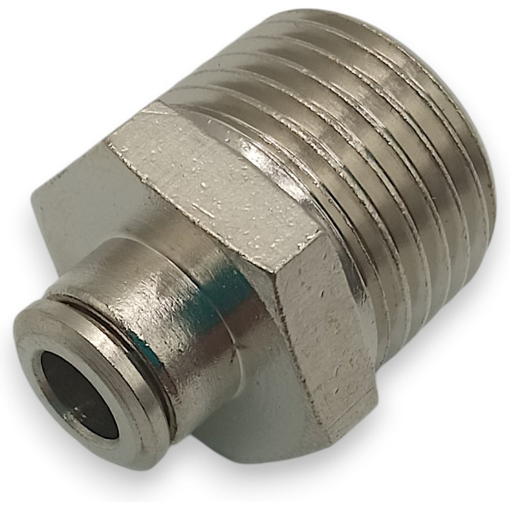 Изображение товара Фитинг цанговый прямой Контактная Механика 1/2, трубка 6мм KEMC06-04P-A