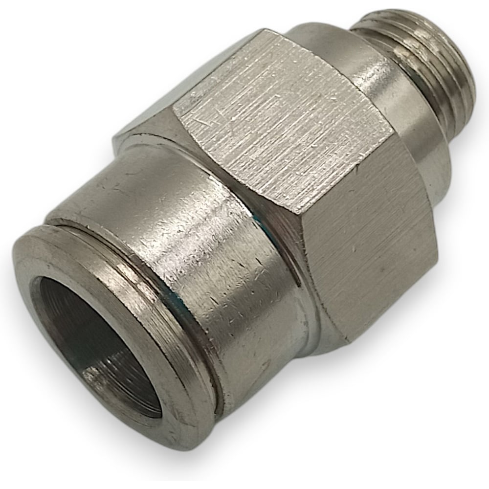 Изображение товара Фитинг цанговый прямой Контактная Механика G1/8 10мм KEMC10-01G-A