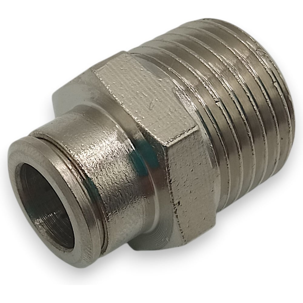 Изображение товара Фитинг цанговый прямой Контактная Механика 1/2M — 10 мм KEMC10-04P-A