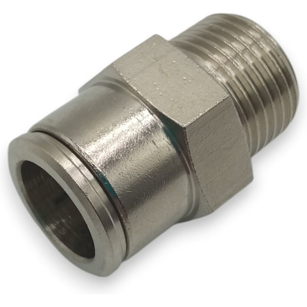 Изображение товара Фитинг цанговый прямой Контактная Механика KEMC12-03P-A 3/8M на 12 мм