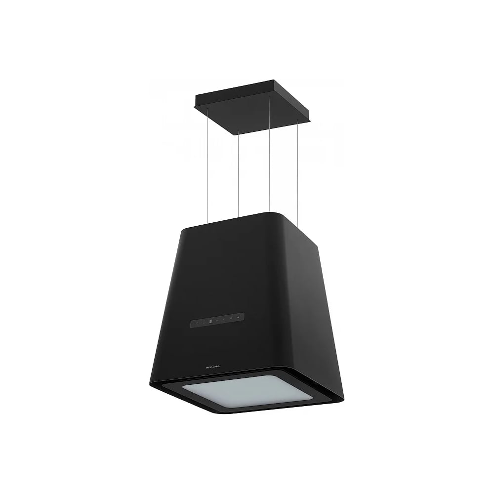 Изображение товара Вытяжка Krona HILARY ISOLA 500 (черный) 1050 м³/ч, островная, сенсорное управление