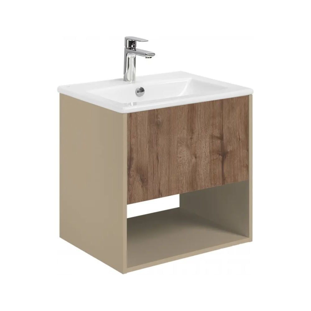 Изображение товара Тумба AQUATON Форм 60 Раковина Элина 60/Фасад дуб веллингтон Изображение товара Тумба AQUATON Форм 60 Раковина Элина 60/Фасад дуб веллингтон