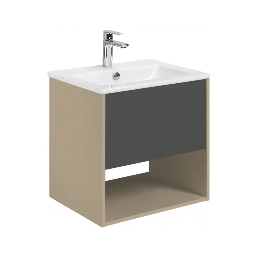 Изображение товара Тумба AQUATON Форм 60 с раковиной Элина 60/Антрацит