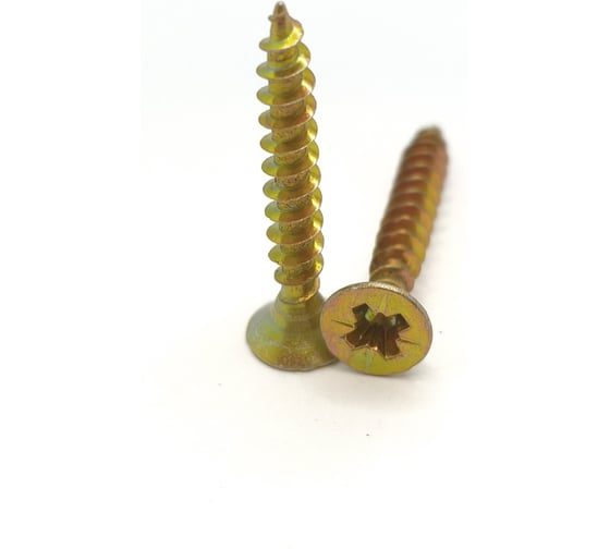 Изображение товара Саморез универсальный Крепстор 3,5х25 желтый цинк PZ, 700 шт. 4665317057879