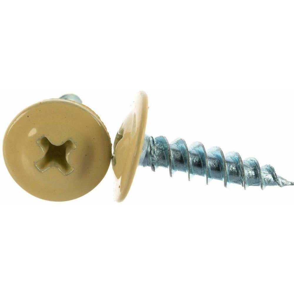 Изображение товара Саморез 4,2х16 с пресс-шайбой Крепстор острый PH2 RAL1014 слоновая кость