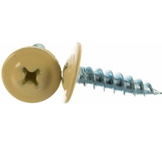 Изображение товара Саморез с прессшайбой Крепстор 4,2х16 острый RAL 1014 (слоновая кость), 250 шт. 4665317060381