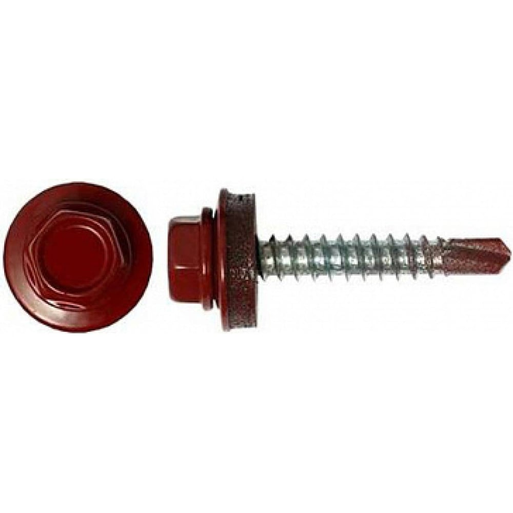 Изображение товара Саморез Крепстор 4,8х29 RAL3011 для кровельных листов