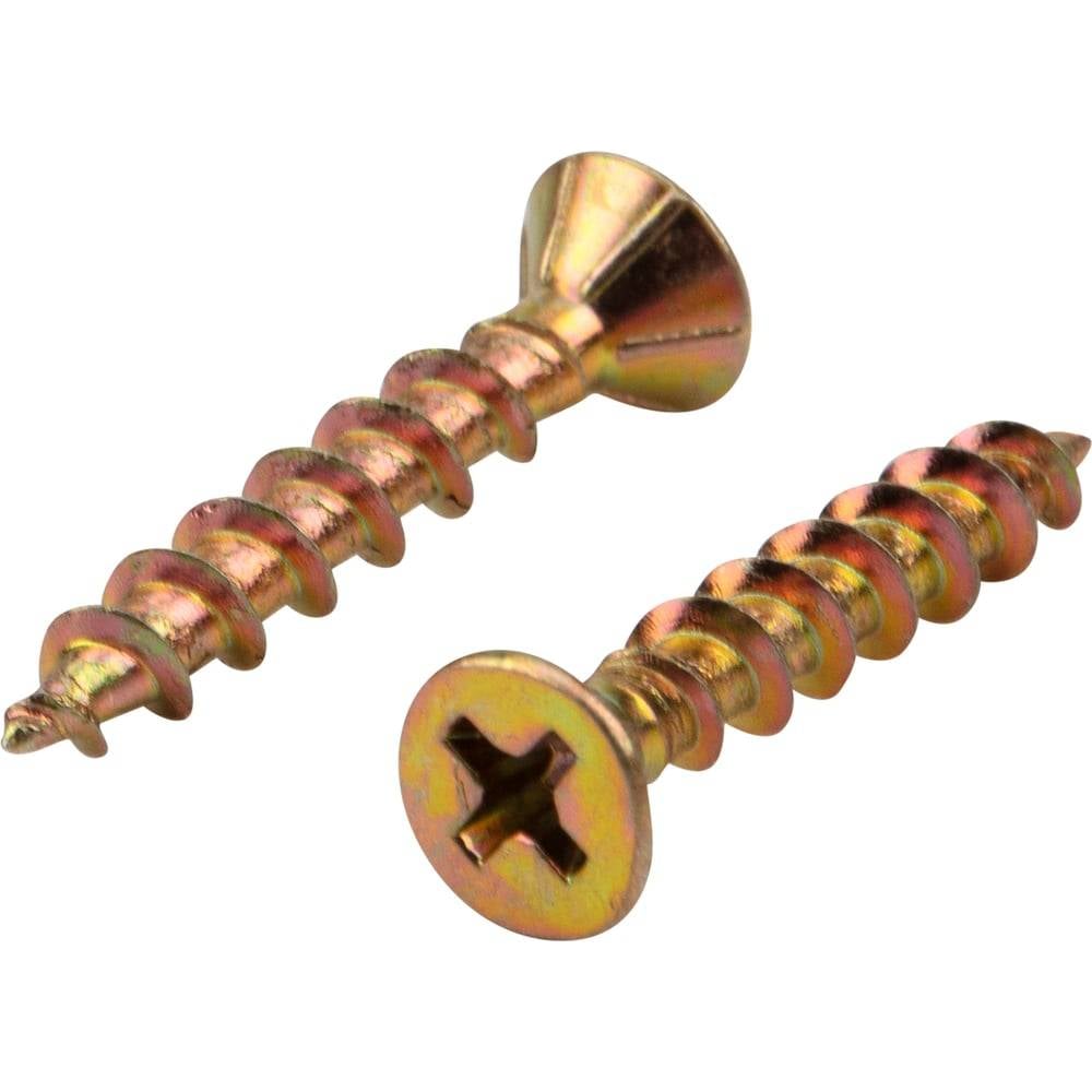 Изображение товара Крепстор 4,1х35 Саморез оконный Крепстор острый жёлтый цинк, 300 шт. 4665317060145