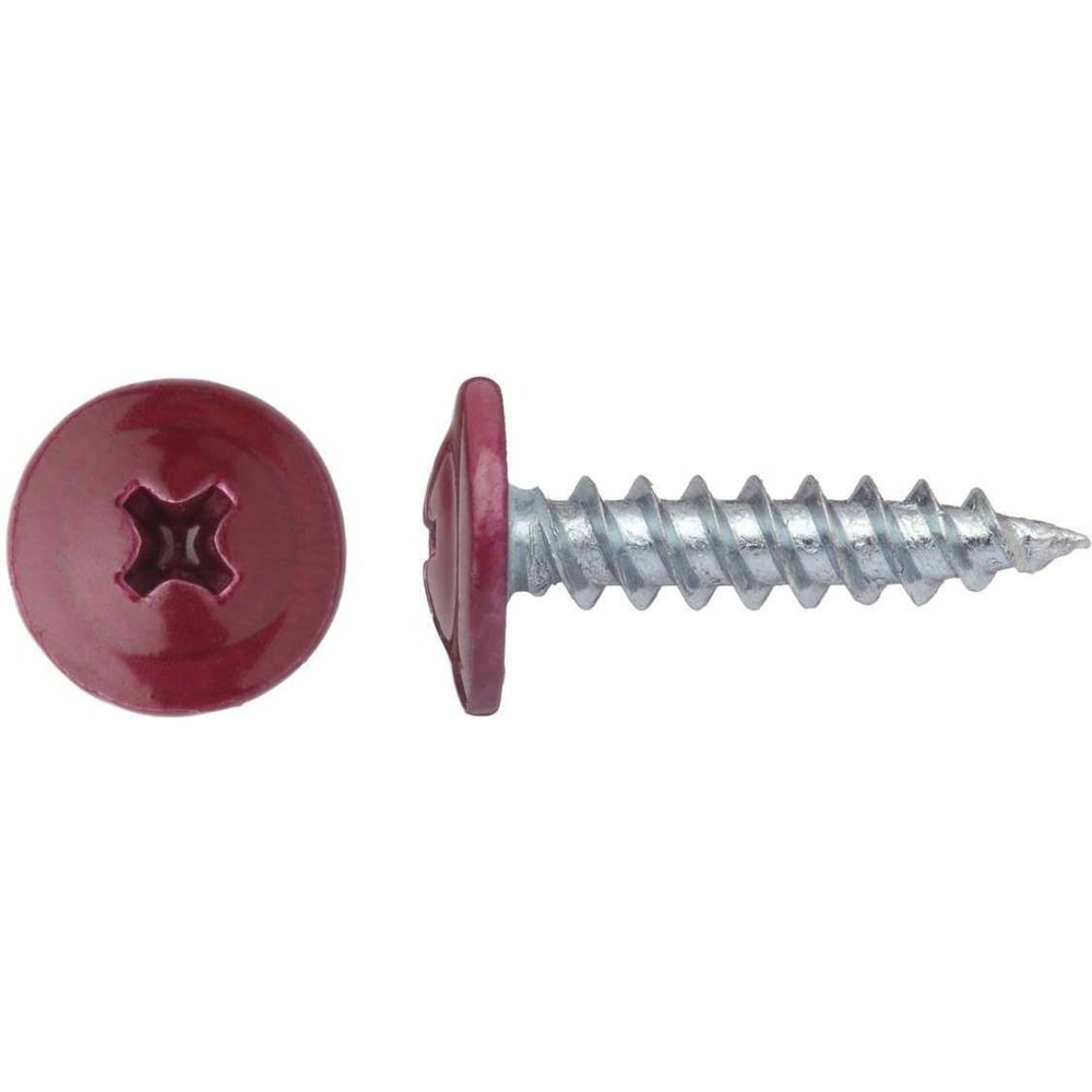 Изображение товара Саморез с прессшайбой Крепстор 4,2х25 острый RAL 3005 (винно-красный), 250 шт. 4665317060480