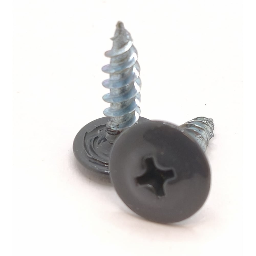 Изображение товара Саморез с прессшайбой Крепстор 4,2х25 острый RAL 7024 (серый графит), 250 шт. 4665317060763