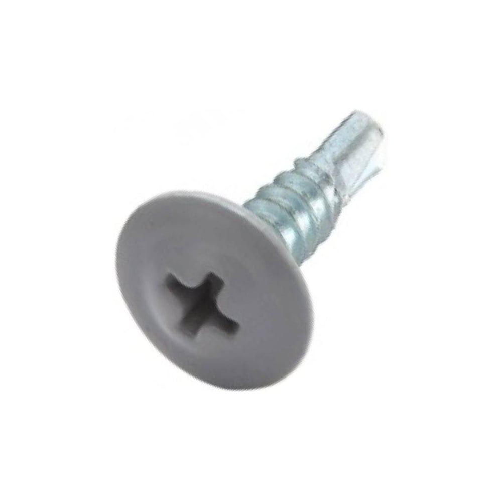 Изображение товара Саморез с прессшайбой Крепстор 4,2х19 сверло RAL 7004