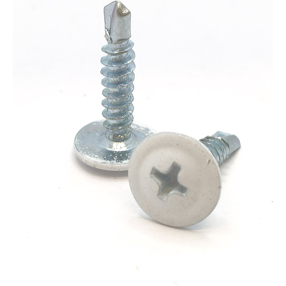 Изображение товара Саморезы с прессшайбой Крепстор 4,2x19 (сверло, PH2, RAL 9003) Изображение товара Саморезы с прессшайбой Крепстор 4,2x19 (сверло, PH2, RAL 9003)