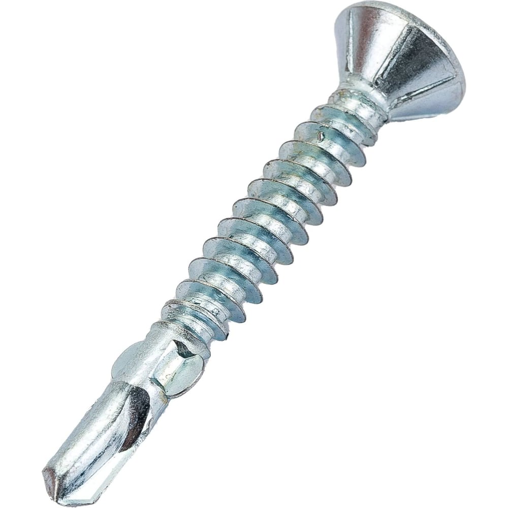 Изображение товара Крепстор 5,5х50 Флюгельный шуруп Крепстор потай цинк дерево к металлу с нарез. ушками на наконечнике TX30, 20 шт. 4665317061944