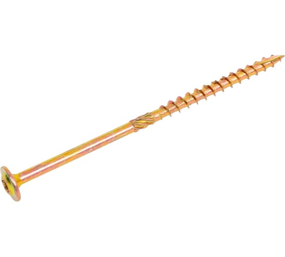 Изображение товара Шуруп конструкционный Крепстор 6х120 самонарезающий для дерева с прессшайбой, 15 шт. 4665317063207