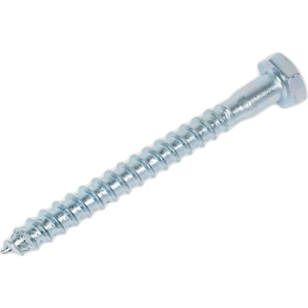 Изображение товара Шуруп для крепления лаг и реек Крепстор 6х50 (Глухарь) 150 шт, белый цинк