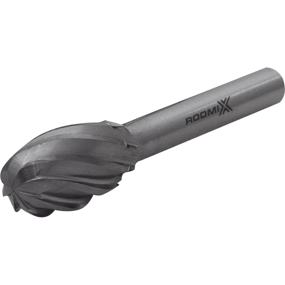 Изображение товара Бор-фреза RODMIX овальная E 10х16 M06 насечка по алюминию Изображение товара Бор-фреза RODMIX овальная E 10х16 M06 насечка по алюминию