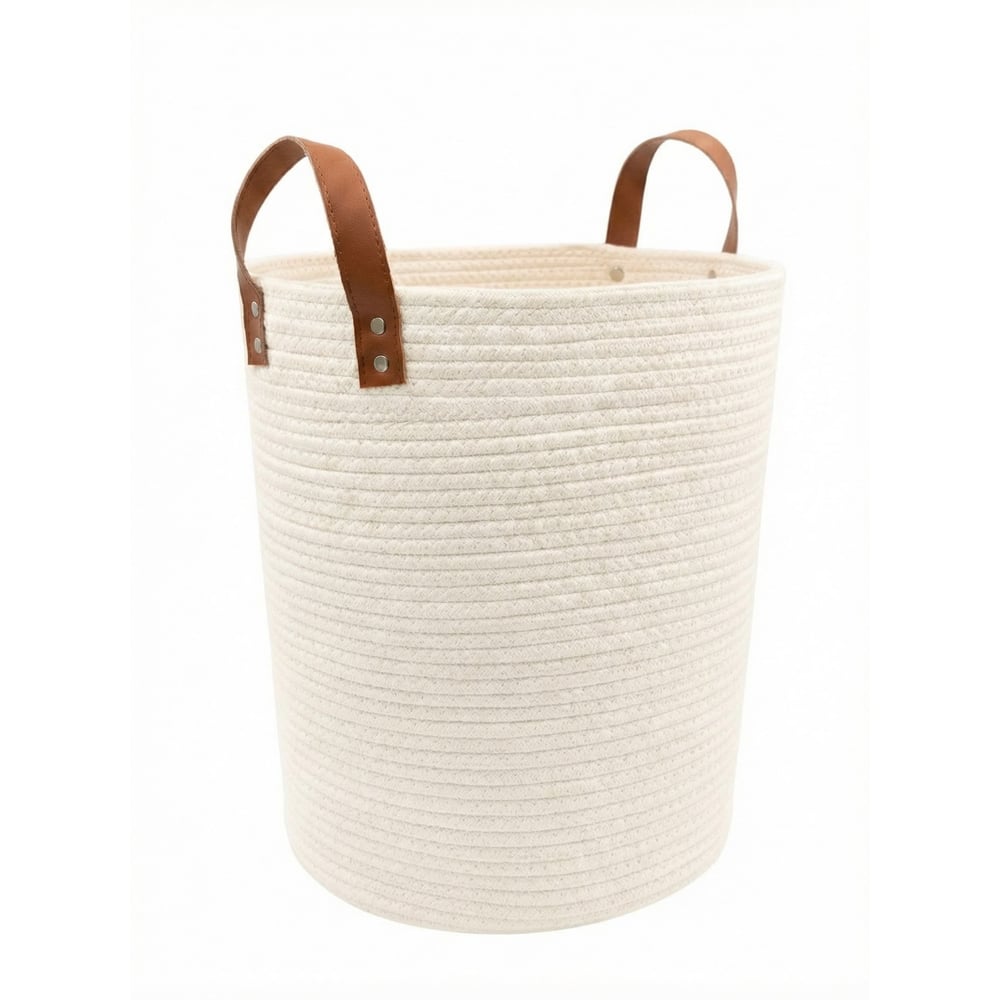 Изображение товара Корзина для хранения Zenfort Алматы, 30х30х40см, текстиль, белый 180093