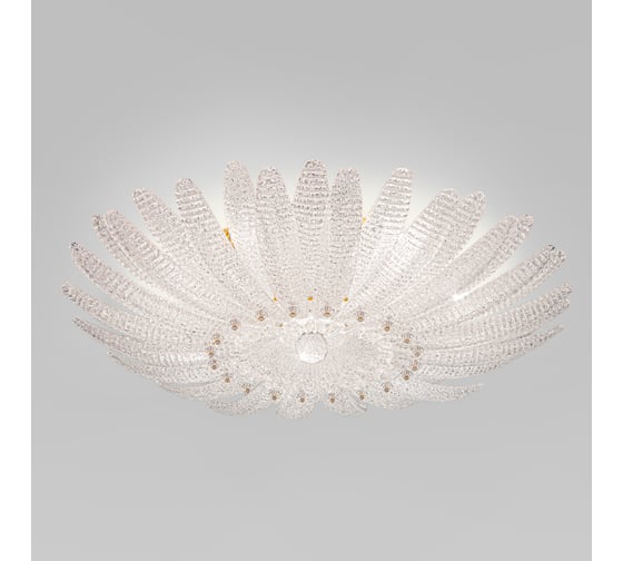 Изображение товара Умная потолочная люстра Eurosvet Flowers E14 101015/10 латунь/прозрачный a072174