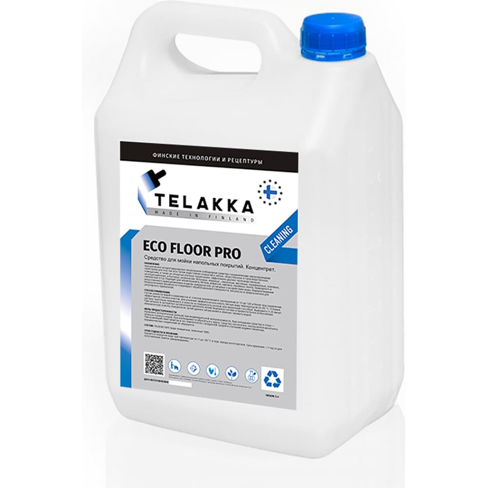 Изображение товара Средство для мойки напольных покрытий. ECO FLOOR PRO CLEANING 10л Telakka 7693730390201
