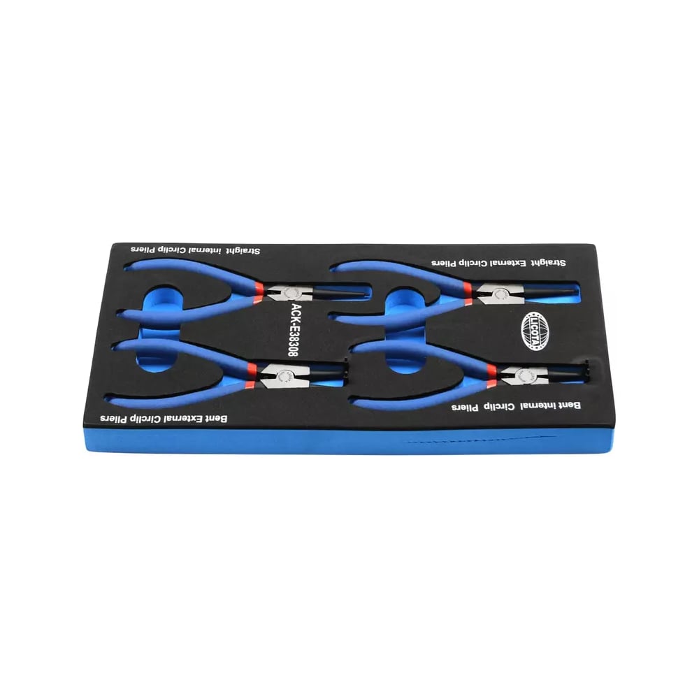 Изображение товара Набор съемников стопорных колец Licota 4 предмета, в ложементе EVA ACK-E38308