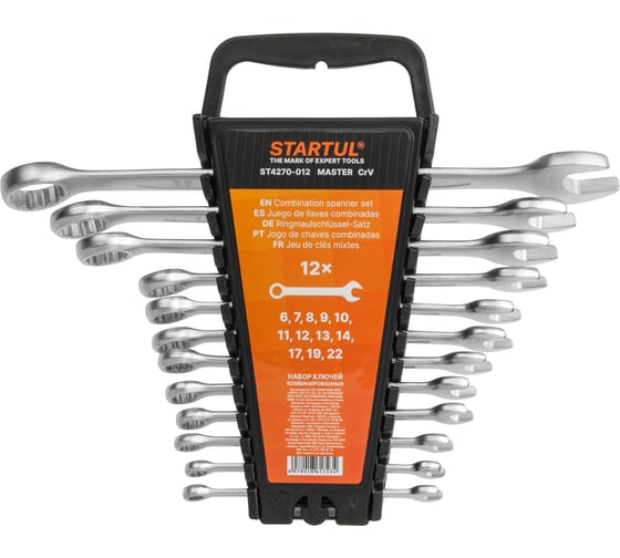 Изображение товара Набор ключей комбинир. STARTUL 6-22мм 12шт  MASTER (ST4270-012) ЦЗ-3448482312