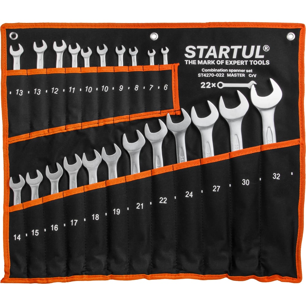 Набор ключей комбинированный STARTUL 6-32 мм 22 шт MASTER (ST4270-022) ЦЗ-1790520784