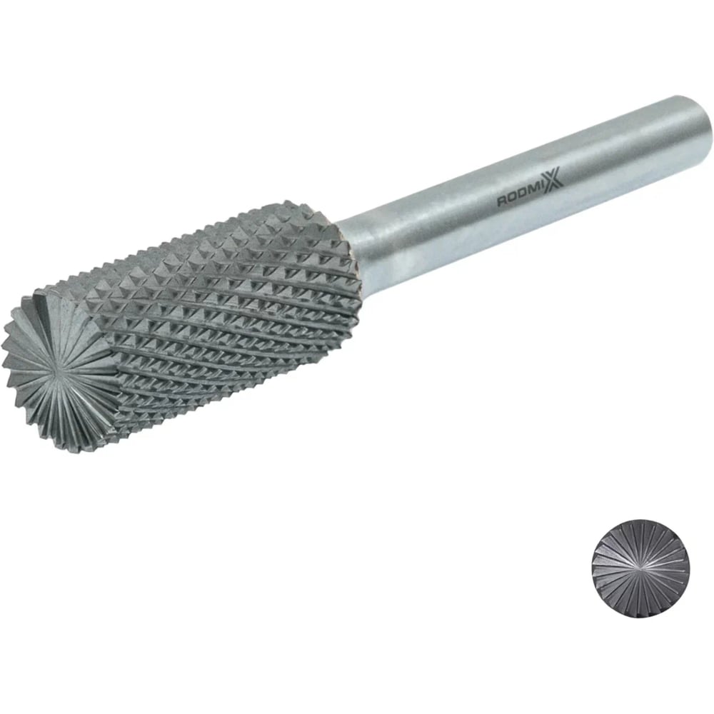 Изображение товара Борфреза с торцевыми зубьями RODMIX 12х25 M06 алмазная насечка 2212250604