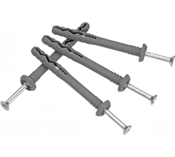 Изображение товара Дюбель с шурупом ARNO INDUSTRIES 6х40 мм 110 шт. гриб для крепления в бетоне и кирпиче AG1500604060199