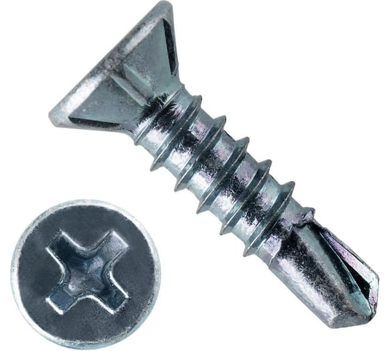 Изображение товара Саморез оконный ARNO INDUSTRIES 3,9х32 90 шт. для монтажа оконных профилей белый цинк ABH10390323300Ф