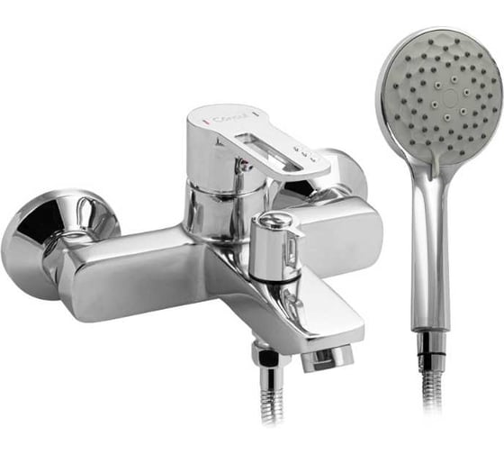 Изображение товара Смеситель для ванны САНАКС КОНСУЛ, короткий излив, ручка с прорезью, хром 4910