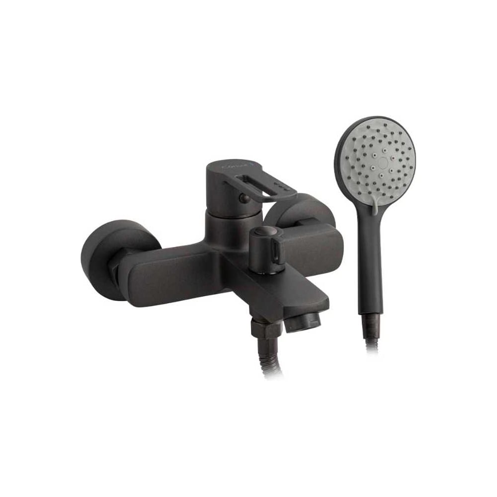 Изображение товара Смеситель для ванны САНАКС КОНСУЛ, короткий излив, ручка с прорезью, графит 8910 Изображение товара Смеситель для ванны САНАКС КОНСУЛ, короткий излив, ручка с прорезью, графит 8910