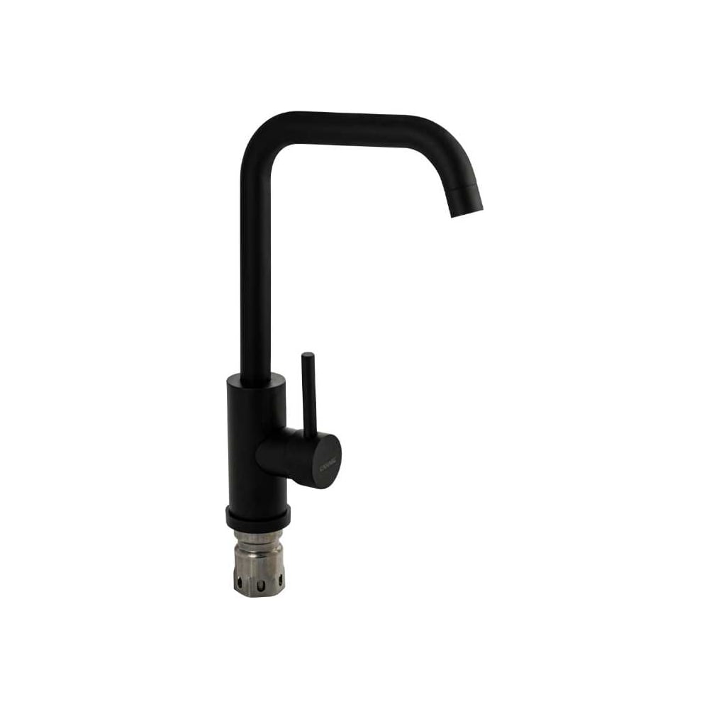 Изображение товара Смеситель для кухни САНАКС П - образный излив , из нержавеющей стали марки 304, черный 13066