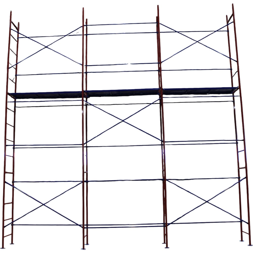 Изображение товара Строительный комплект LSP-004 Gigant: рамные леса 6x6 с настилом Изображение товара Строительный комплект LSP-004 Gigant: рамные леса 6x6 с настилом