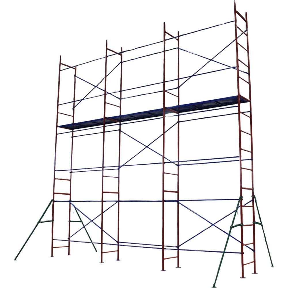 Изображение товара Комплект рамных строительных лесов с настилом ЛРСП 20 8x4 Gigant LSP-006 Изображение товара Комплект рамных строительных лесов с настилом ЛРСП 20 8x4 Gigant LSP-006