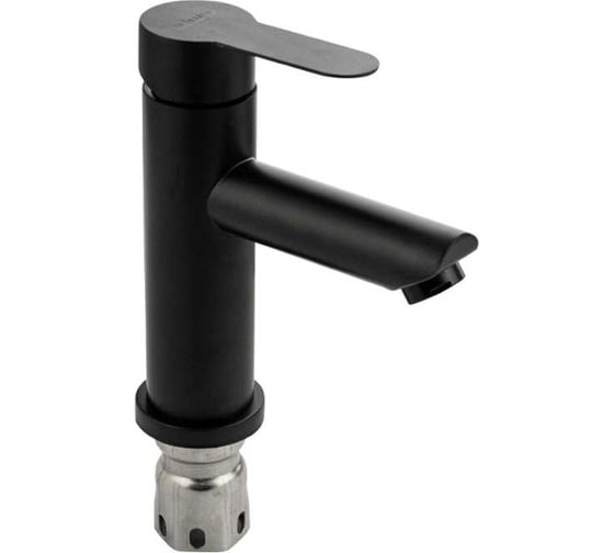 Изображение товара Смеситель на раковину САНАКС МАГНУС литой корпус ЧЁРНЫЙ, из нержавеющей стали марки 304 9449