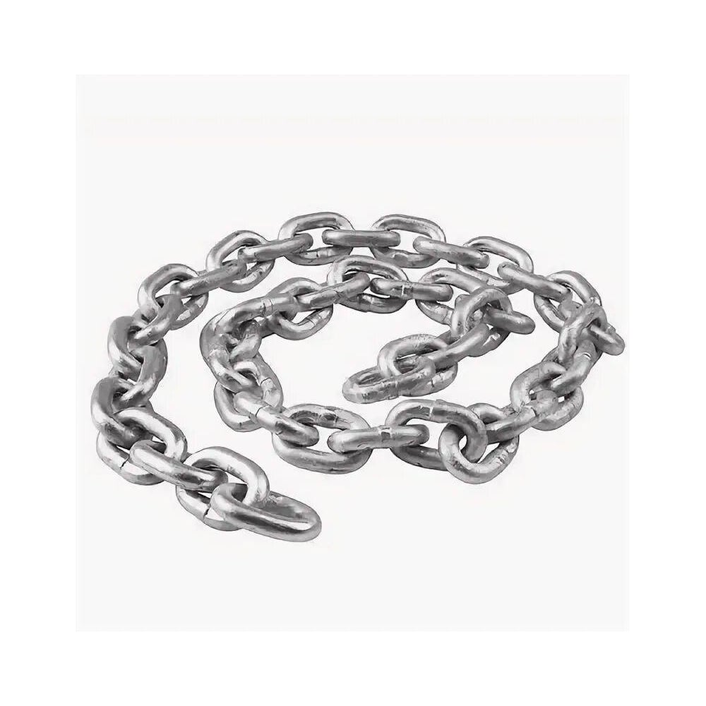 Изображение товара Цепь ARNO INDUSTRIES короткозвенная 8 мм 1 шт. DIN 766 для подвеса и крепления грузов. оцинкованная AFN100800031507