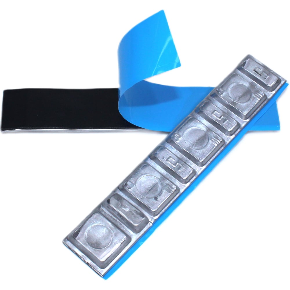 Изображение товара Грузики балансировочные самоклеящиеся R2R 19 мм, доп. кромка, 100 шт 6010-СК19-100-ДК