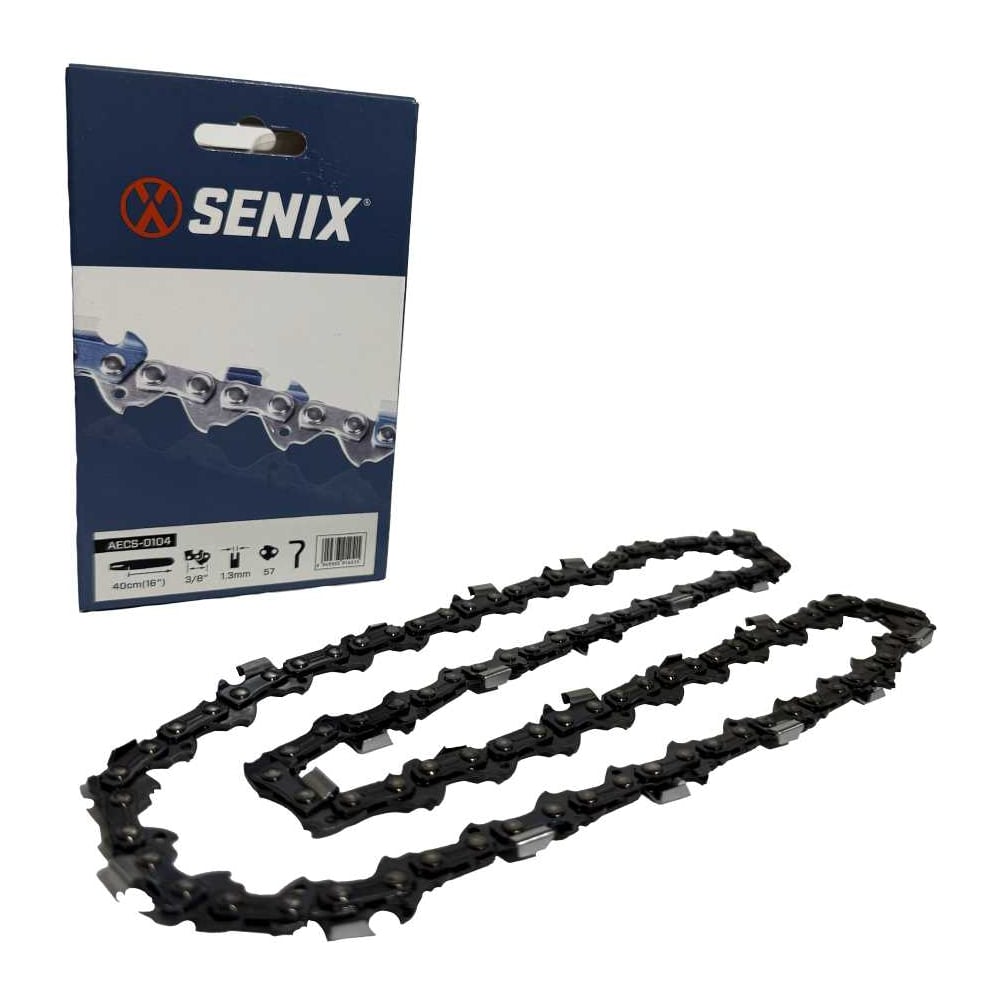 Цепь пильная SENIX 16” (40 см), шаг 3/8”, паз 1.3 мм, 57 звеньев AECS-0104