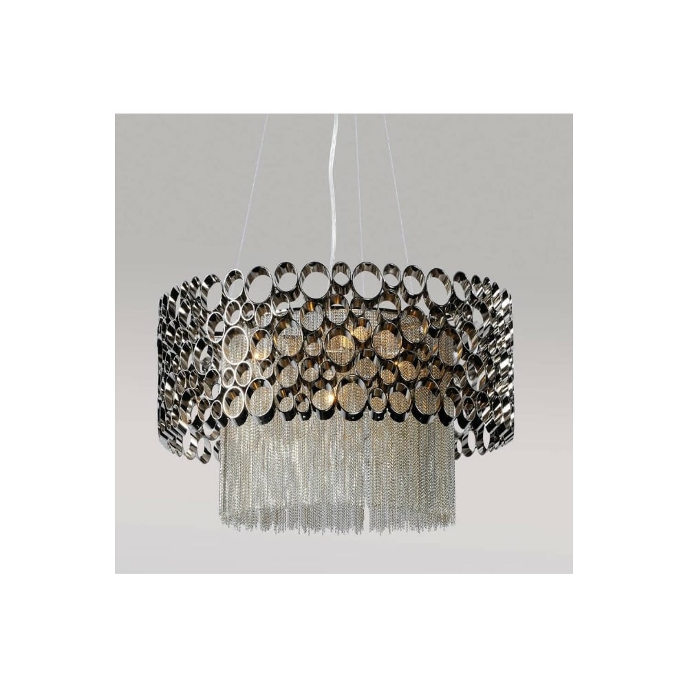 Изображение товара Подвесной светильник Crystal Lux Fashion SP4 D50 никель 240Вт