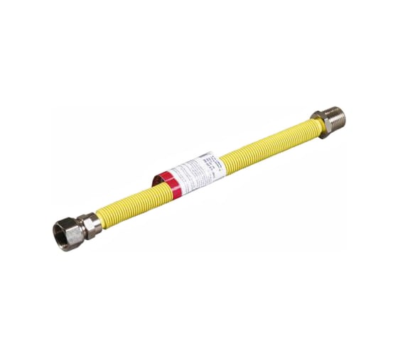 Изображение товара Подводка-сильфон растяжная (0.5-1 м; 1/2"; гайка-штуцер) для газа Зубр 51007-G/S-050-100