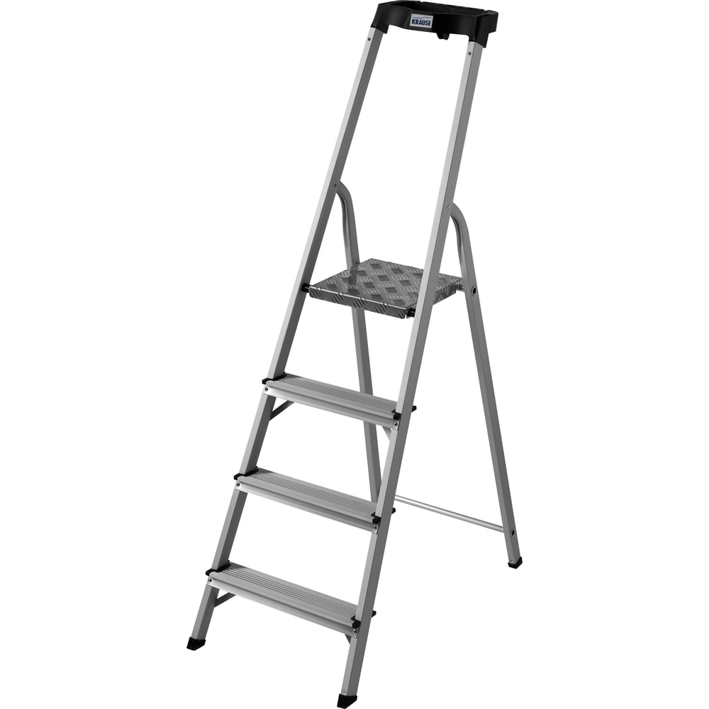 Изображение товара Стремянка Krause SAFIRA 4 ступени, алюминиевая анодированная, рабочая высота 2.81 м